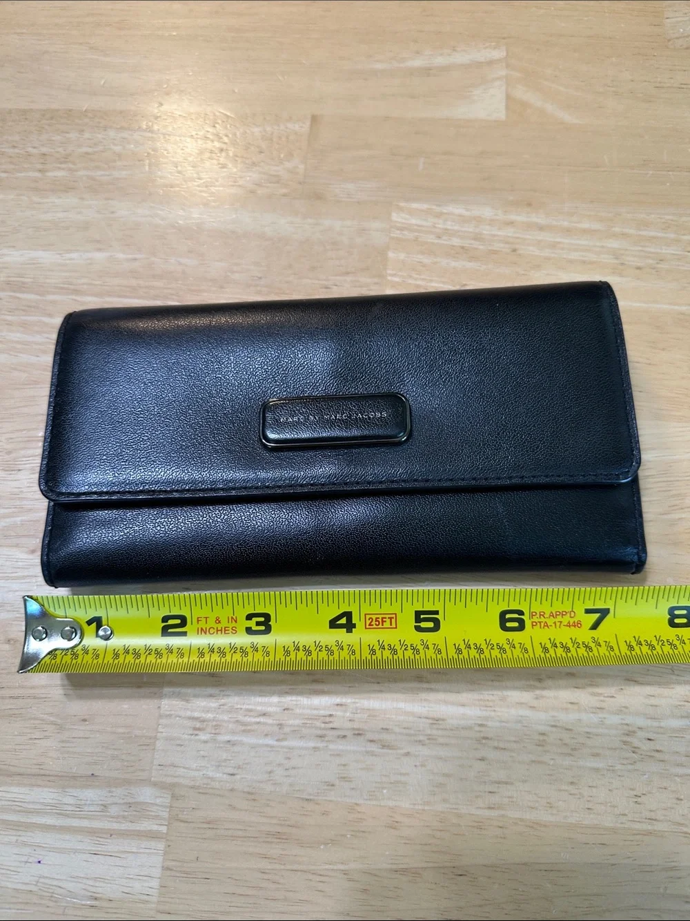 Marc by Marc Jacobs Black Leather Foldover Wallet